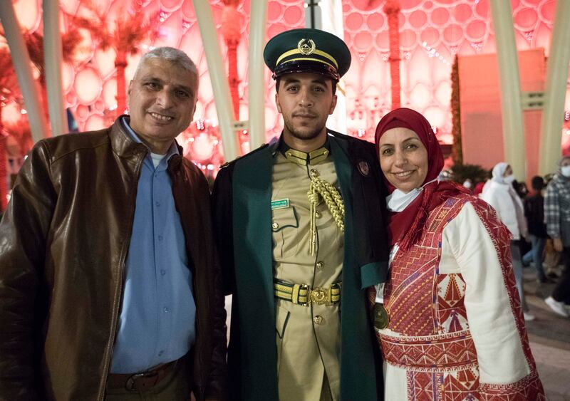 Othman and his wife Suha pictured with their son, Naeem.