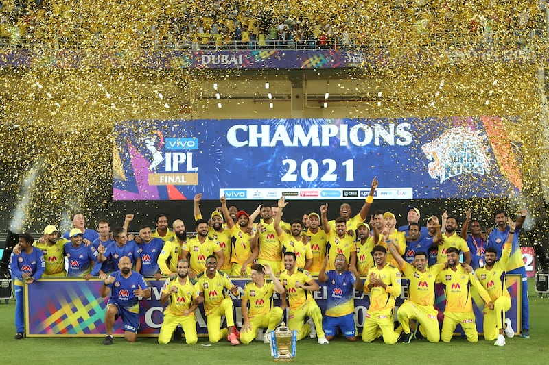 Chennai Super Kings are crowned champions.