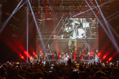Maroon 5 on stage at the Coca-Cola Arena on June 14, 2019. Courtesy Coca-Cola Arena 