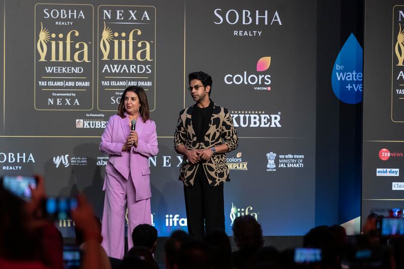 IIFA Rocks hosts Farah Khan Kunder and Rajkummar Rao