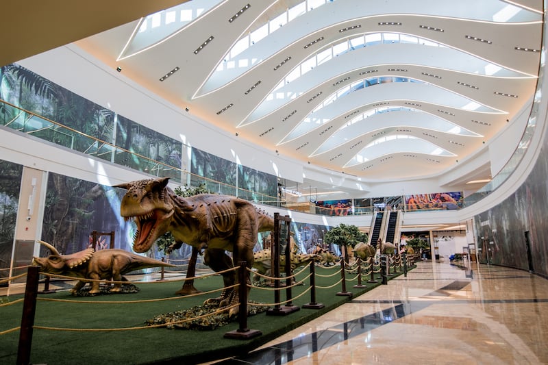 In September, the mall will feature Dino World, an interactive dinosaur exhibition for families.