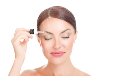 Castor oil is a chemical-free product that can help eyebrows and lashes grow. Getty Images