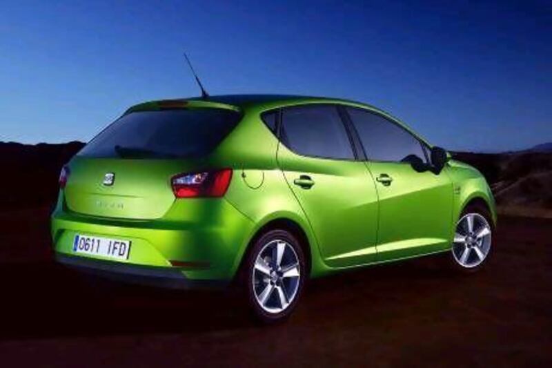 The 2012 SEAT Ibiza five-door has a chassis that it shares with the Volkswagen Polo. At cruising speed on the motorway, it's surprisingly refined. Courtesy SEAT