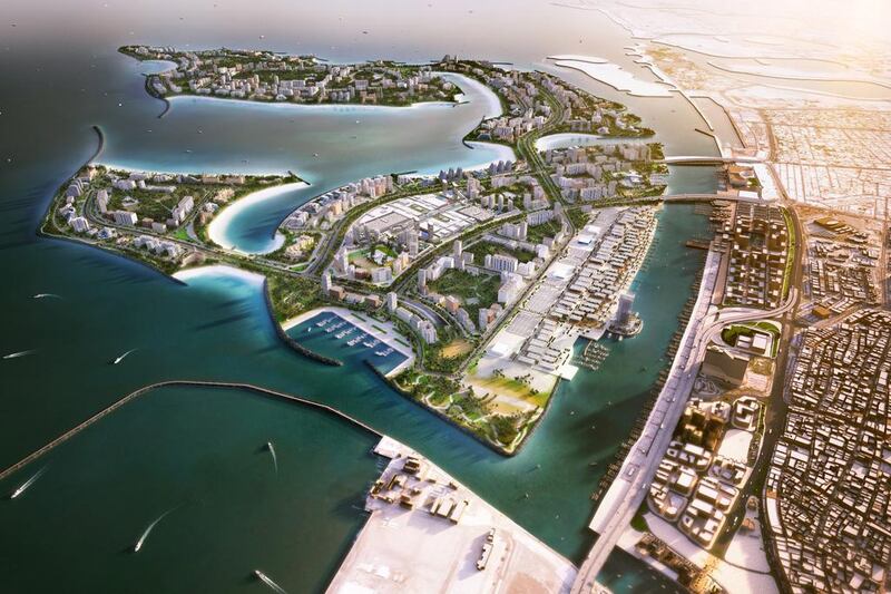 Above, a rendering of Nakheel’s Dh5 billion Deira Islands Boulevard. Courtesy Nakheel