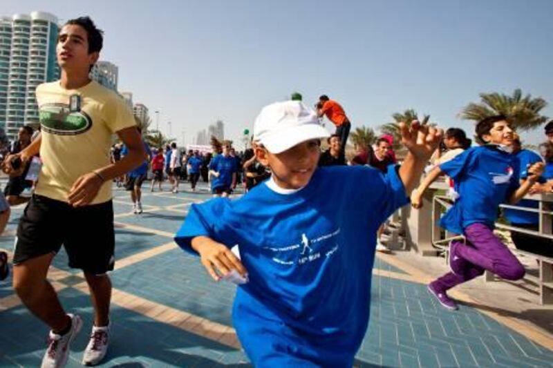 Thousands flocked to the Abu Dhabi Corniche to take part in the 16th annual Terry Fox Run.