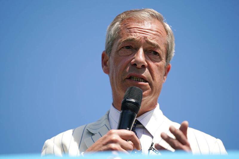 Reform UK leader Nigel Farage is under fire for views expressed about Russian President Vladimir Putin. PA