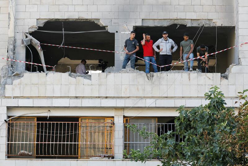 Violence broke out as the Israel military demolished a home in Nablus. Reuters