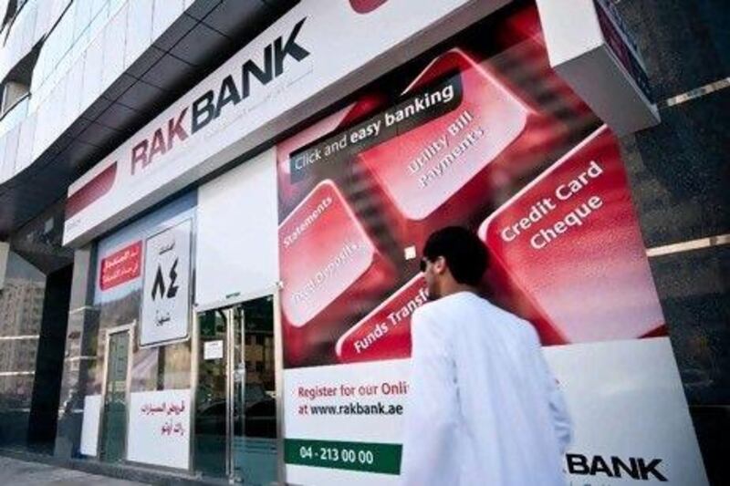 United Arab Emirates -- The exterior of a RAKBANK branch. Photo supplied by RAKBANK