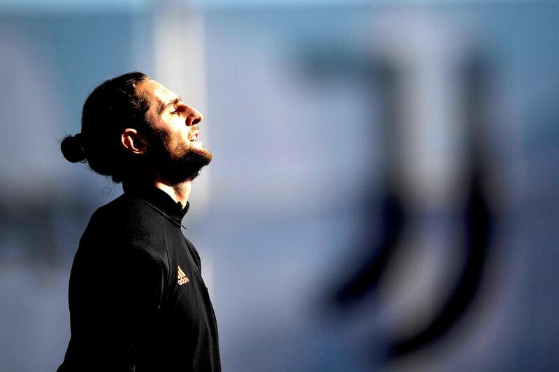 TURIN, ITALY - OCTOBER 27: Juventus player Adrien Rabiot during the UEFA Champions League training session at JTC on October 27, 2020 in Turin, Italy. (Photo by Daniele Badolato - Juventus FC/Juventus FC via Getty Images)