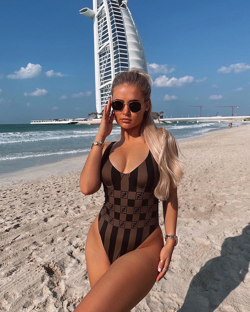 Molly Mae Hague: The ‘Love Island’ star and Instagram influencer was sure to have her photo taken by Dubai landmark, the Burj Al Arab, while catching some winter sun. Instagram