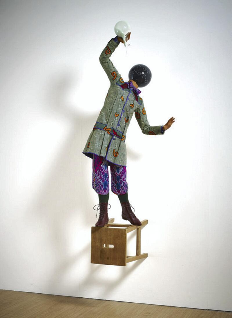 Yinka Shonibare, Bad School Boy (2014). Courtesy Sothebys