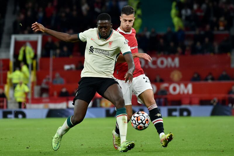 Diogo Dalot 3 - On for Rashford after 61 as Liverpool fans chanted ‘Ole must stay’ while the speculation about United’s manager skyrocketed. AP