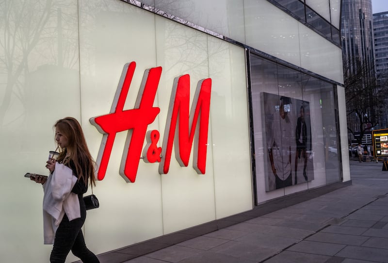 Swedish high-street fashion brand H&M comes seventh. Getty Images