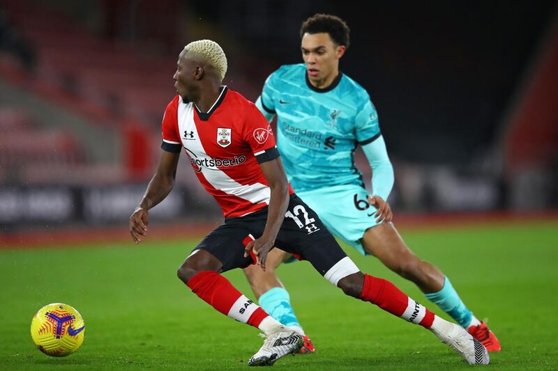 Moussa Djenepo - 6. The Malian caused trouble by running directly at the defence but picked up an injury on one of his dribbles. Limped off after 32 minutes to be replaced by Tella. AFP