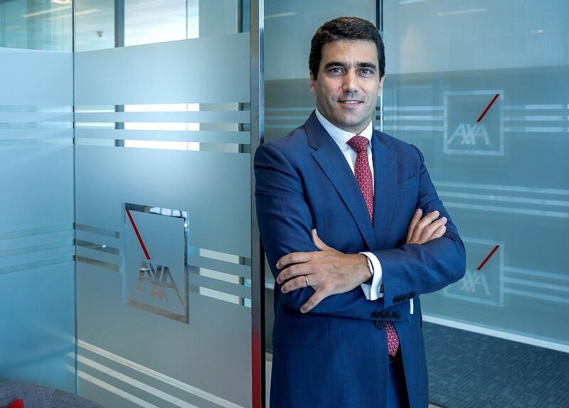 Cedric Charpentier is the CEO of Axa’s Gulf division, which has been involved in the region for more than 60 years. Victor Besa for The National
