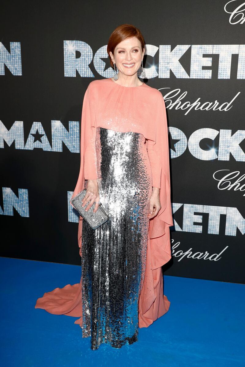 Julianne Moore attends the "Rocketman" Gala Party during the Cannes Film Festival on May 16. (Photo by John Phillips/Getty Images)