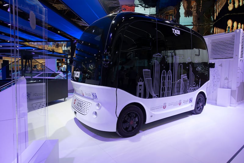 Driverless vehicles helped Abu Dhabi to cement its status as the smartest city in the Middle East and North Africa region. Leslie Pableo / The National