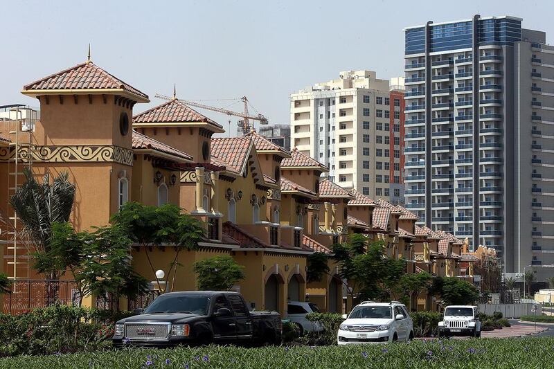 Dubai Sports City affordable apartments: 1BR - Dh74,000 average rental rate, up 13.8% year-on-year. 2BR - Dh105,000 average rental rate, up 7.1% year-on-year. Satish Kumar / The National