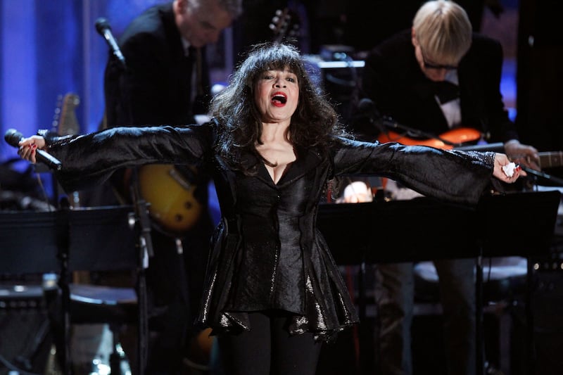 Ronnie Spector performs during the 2010 Rock & Roll Hall of Fame induction ceremony at the Waldorf Astoria Hotel in New York on March 15, 2010. Reuters