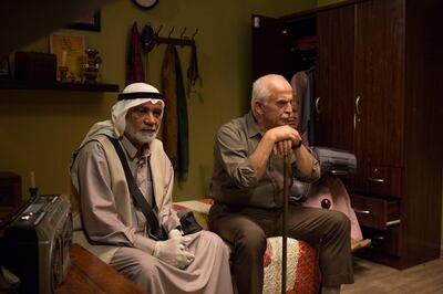 Still from 'Shabab Sheyab' featuring Mansoor Alfeeli, left and Salloum Haddad. Courtesy Image Nation Abu Dhabi