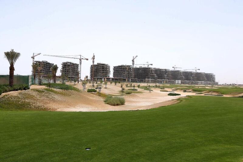 About 95 per cent of the site’s golf course, which has been designed by Gil Hanse and is being operated by Trump International, is complete. Pawan Singh / The National