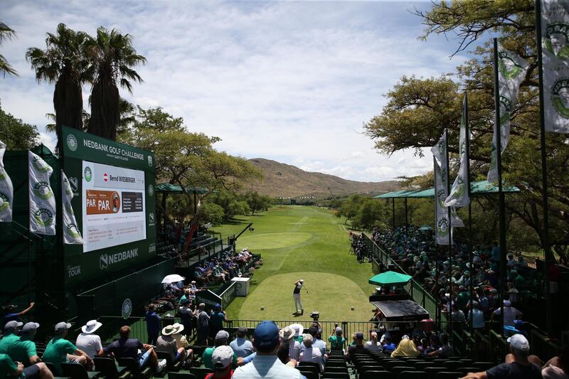 Austria's Bernd Wiesberger tees off on the 1st hole during day one of the Nedbank Golf Challenge at Gary Player Golf Course in Sun City, South Africa. on Thursday, November 14. Getty