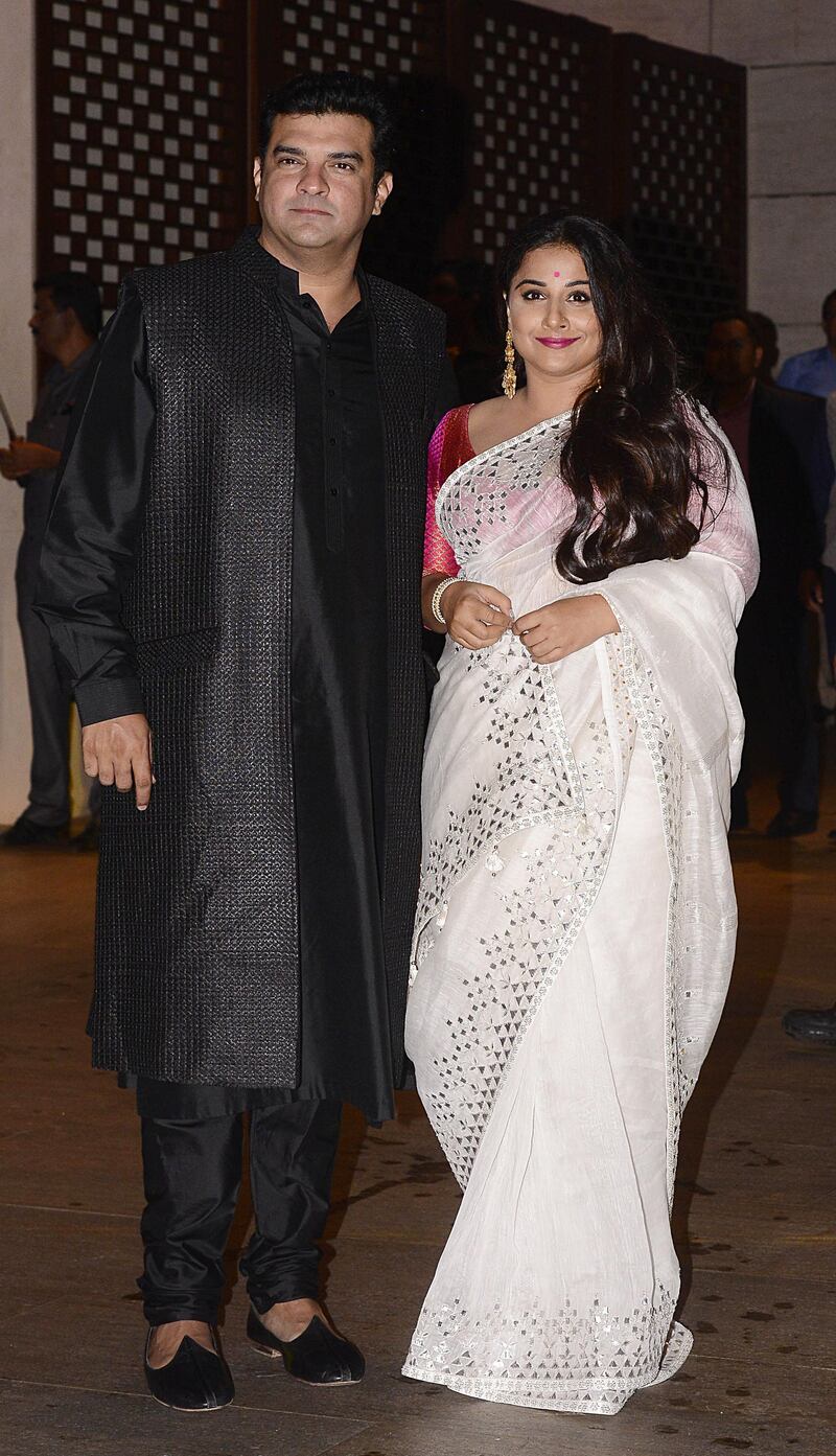Vidya Balan and her husband and film producer Siddharth Roy Kapur. AFP