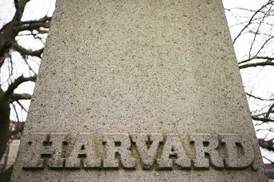 The grave of John Harvard, founder of Harvard University who died in 1638, stands in the Phipps Street Burying Ground, in the Charlestown neighbourhood of Boston, Massachusetts. Reuters