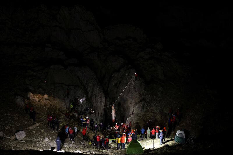 It was one of the largest and most complicated underground rescues ever mounted, organisers said. It involved navigating through tight rock tunnels and explosives were also required at the narrowest points. Reuters