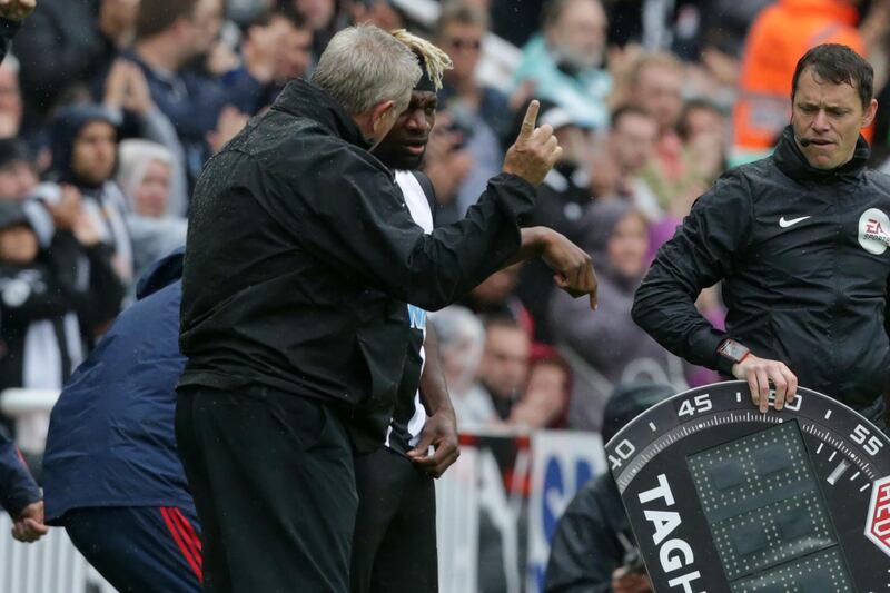 Allan Saint-Maximin: The Frenchman excited Newcastle fans after entering the fray in the 67th minute. AFP