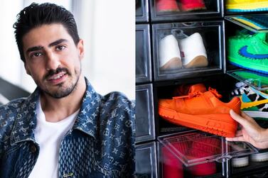 Mohamed Al Safar, 31, a collector of trainers