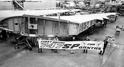 Qantas took delivery of its first Boeing 747 in 1971. Courtesy Qantas