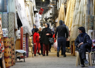 Al Hamidiyah Souq in the old city of Damascus. Syrians have seen living standards plummet. AFP
