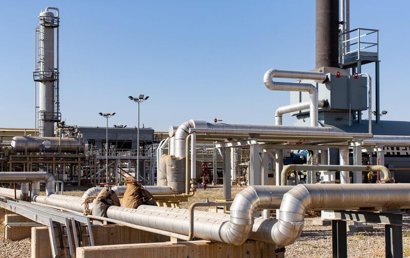 Operations at Dana Gas's Khor Mor gas-processing plant were briefly suspended after drone attacks. Photo: Crescent Petroleum