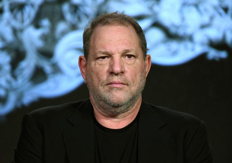 FILE - In this Jan. 6, 2016, file photo, producer Harvey Weinstein participates in a panel at the A&E 2016 Winter TCA in Pasadena, Calif. A group of investors pulled out of a deal to buy the beleaguered Weinstein Co. on Tuesday, March 6, 2018, after discovering tens of millions of dollars in undisclosed debt, according to people familiar with the negotiations. (Photo by Richard Shotwell/Invision/AP, File)