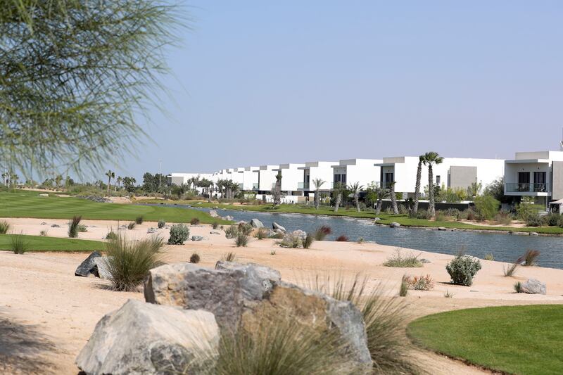 Villas overlooking the new Yas Acres Golf and Country Club on Yas Island, Abu Dhabi. Khushnum Bhandari / The National