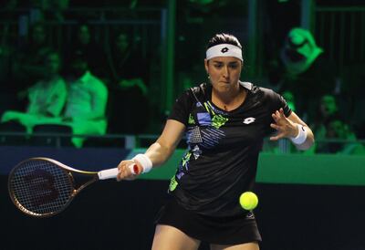 Ons Jabeur played Aryna Sabalenka in an exhibition match in Riyadh in December last year to help promote women's tennis in Saudi Arabia. Reuters