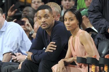 BOSTON, MA - MAY 21: Actors Will and Jada Pinkett Smith in attendance for the game between the Philadelphia 76ers and the Boston Celtics in Game Five of the Eastern Conference Semifinals during the 2012 NBA Playoffs on May 21, 2012 at TD Garden in Boston, Massachusetts. NOTE TO USER: User expressly acknowledges and agrees that, by downloading and or using this photograph, User is consenting to the terms and conditions of the Getty Images License Agreement. Mandatory Copyright Notice: Copyright 2012 NBAE Brian Babineau/NBAE via Getty Images/AFP