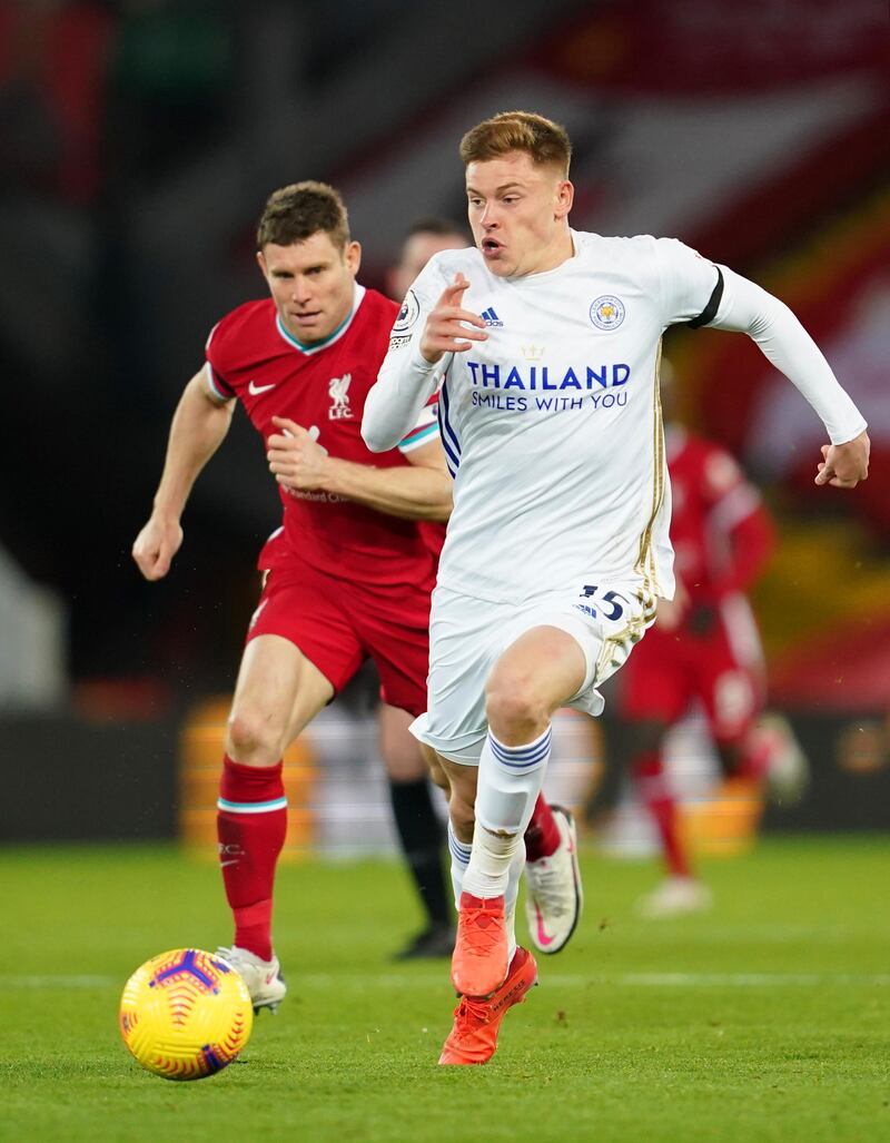 Harvey Barnes - 4: Should have equalised in the first half when set up by Vardy. Not able to put his stamp on proceedings. Replaced by Praet with 27 minutes left to play