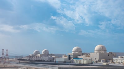 The four units of the Barakah Nuclear Power Plant in Abu Dhabi's Al Dhafra region. Photo: Emirates Nuclear Energy Corporation