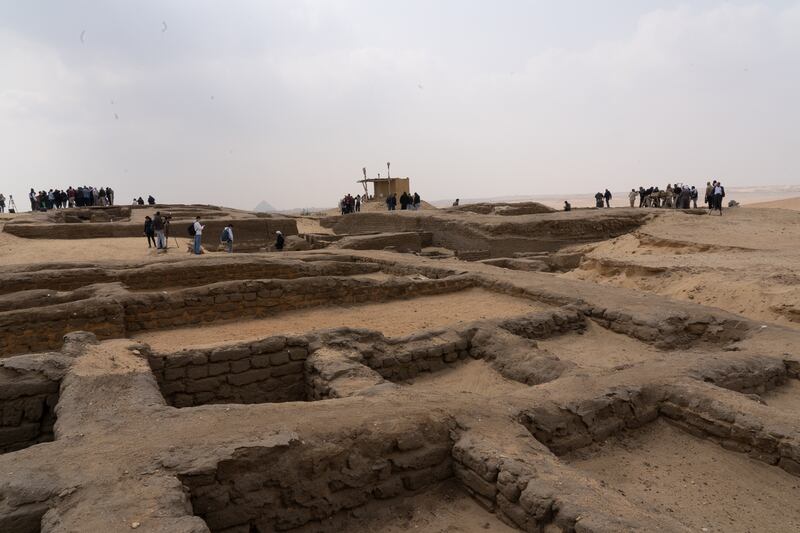 Egyptian archaeologists have announced the discovery of five decorated tombs, more than 4,000 years old, near Cairo. Mahmoud Nasr / The National