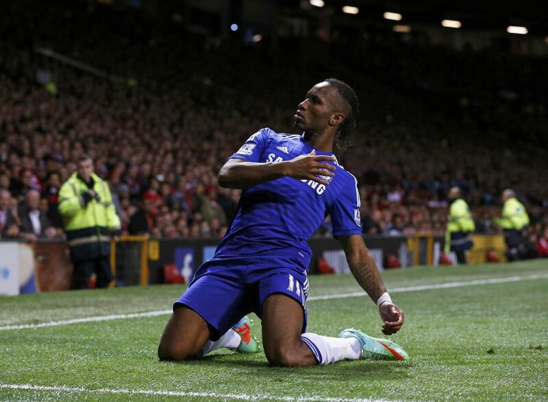 Chelsea's Didier Drogba scored 104 league goals for the club. Reuters