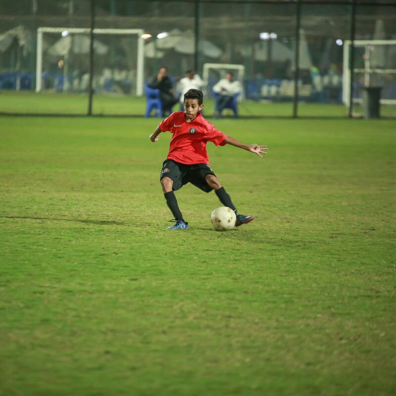 Mazen Ahmed, 13, is from Suez and idolises Lionel Messi and Mohamed Salah. Photo: Right To Dream