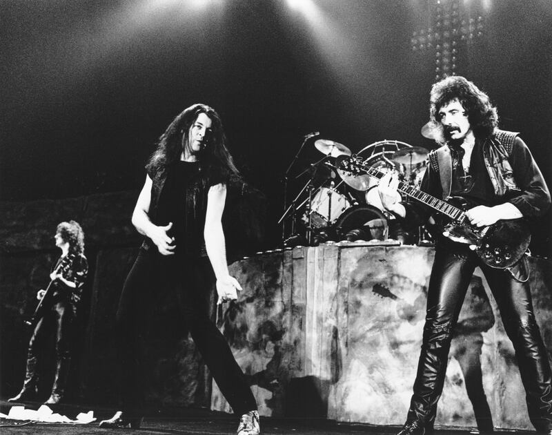 Geezer Butler, Ian Gillan and Tony Iommi of Black Sabbath perform in 1984 in the UK — years after firing famed frontman Ozzy Osbourne. Photo: Chris Walter / WireImage