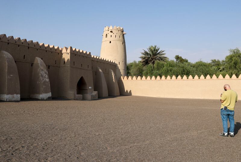 The square fort at Al Jahili Fort. Khushnum Bhandari / The National