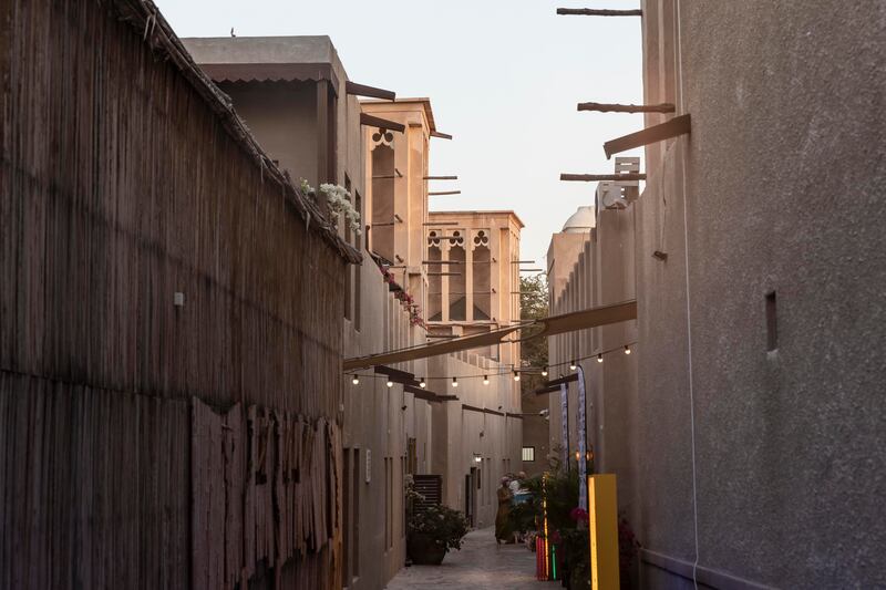 Older neighbourhoods, such as Al Fahidi in Dubai, tend to maintain cooler temperatures due to their higher density of buildings, researchers say. Antonie Robertson / The National