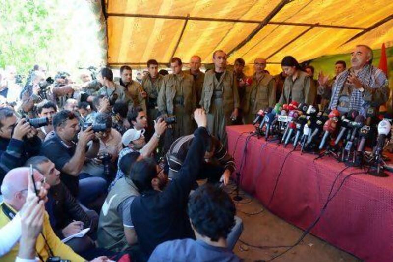 The PKK's acting leader Murat Karayilan said on Thursday that the group's fighters would be withdrawn from Turkish territory in May as part of a plan to end a war that has dragged on for almost three decades. PKK founder Abdullah Ocalan has been negotiating with the Turkish government since last year.