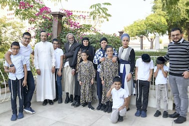 The Al Chabib and Fayez family are reunited in Abu Dhabi after two decades apart. Most fled to the UK in the late 1990s, but some stayed and suffered persecution at the hands of the Houthi militia. Khushnum Bhandari for The National
