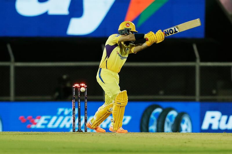 Moeen Ali is clean bowled by Vaibhav Arora. Sportzpics / IPL