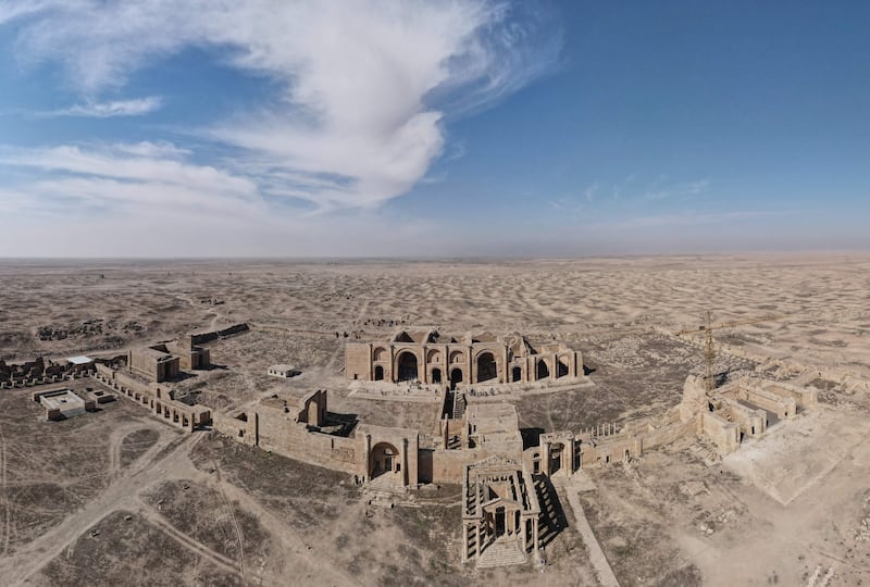 Iraq's ancient city of Hatra, in the northern region of al-Hadar, 105 kilometres south of Mosul. AFP